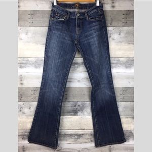 7 For All Mankind Bootcut Jeans Crystal Pockets